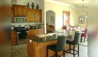 Chef's kitchen, dining area - open to the large living room
