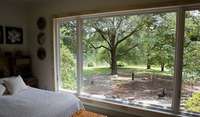 A view of the front yard from the master bedroom.
