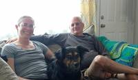 Sandy & Al with granddoggie Keta