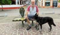 Oxana and I rest from the early morning heat in Puerto Vallarta, Mexico